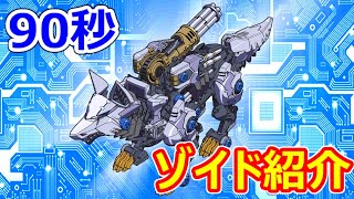 【ゾイドワイルド紹介】90秒でわかる！ガトリングフォックス【ZOIDS動画】