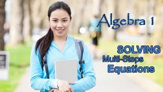 Algebra 1 Multi Step Equations: -8=-(x-8) (Quick Math Videos)