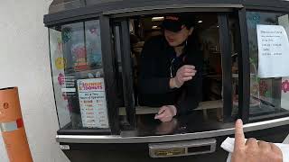 $7.80 Dunkin' Donuts Drive Thru, Boston Kreme, Snackin' Bacon, Coffee, S McColl Rd, Edinburg, TX NGH
