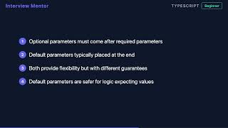 Optional vs Default Parameters in TypeScript Explained
