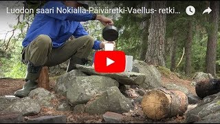 Luodon saari Nokialla, mukava Päiväretki ja Vaellus ja  Retki saareen