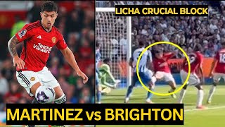 United Fans PRAISED Lisandro MARTINEZ after performance Help Onana clean sheet vs Brighton| Man utd