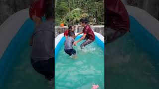 സ്വിമ്മിംഗ് പൂളിൽ തിമിർത്തു 🥳🥳😍🥰 please subscribe 🤌 #viral #swimmingpool