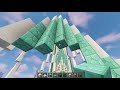 minecraft modern prismarine skyscraper tutorial part 1