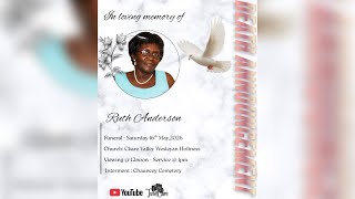 Ruth Anderson - Funeral Service