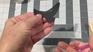 Witches Boot Halloween Embellishments-Tutorial Using Ice Skate Die Cuts
