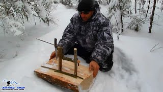 ПЕТЛЯ ЛОВУШКА НА ЗАЙЦА, КРОЛИКА (удавка на зайца подъемная/переставляемая)