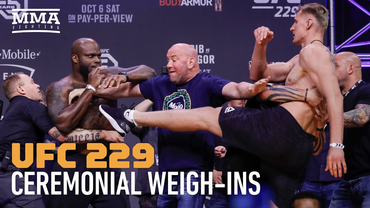 UFC 229: Khabib Vs. McGregor Ceremonial Weigh-in Highlights - MMA ...