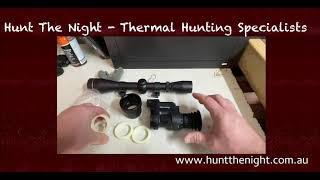 How to mount the Sytong HT-66 Night Vision Clip On with ben from huntthenight.com.au