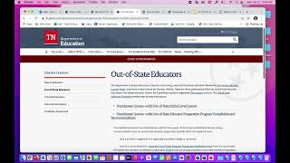 TN Department of Education - new teacher license information