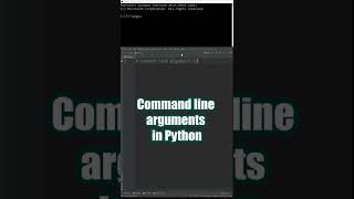 Command line arguments in Python