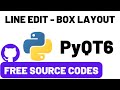 How to make QLineEdit and QVBoxLayout? - Python #PyQT6 Lesson 5