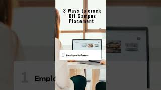 How to Crack Off Campus Placement Jobs - The Ultimate Guide #shorts