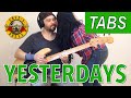 Yesterdays bass tabs cover - Guns 'N Roses