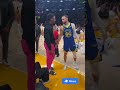 Steph greets Bronny after Lakers vs. Warriors  🤝#shortsvideo #shorts #nbamoments #stephencurry