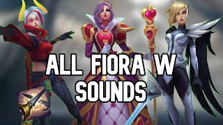 All Fiora W Sounds