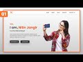 #1 How to Create a Portfolio Website using HTML, CSS and JavaScript | Crown Coder