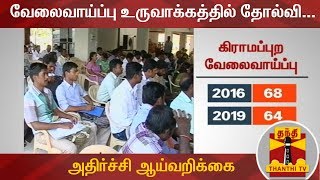 வேலைவாய்ப்பு உருவாக்கத்தில் தோல்வி...உயர்கல்வி படித்தும் வேலையில்லை...அதிர்ச்சி ஆய்வறிக்கை