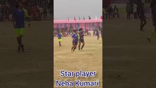 Star Player Neha Kumari  lohandiya Lalmatia football match 2022  #football #marandisports #live