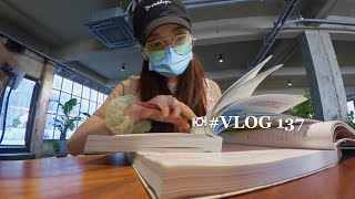 韩国独居vlog | 一杯咖啡一块蛋糕🍰·釜山暴热的日子在宿舍点外卖🍜·带着朋友看防弹综艺·学习工作充斥的旅行·一人食治愈向Log | #137