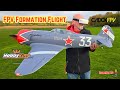 FLYING FROM THE COCKPIT ! HobbyKing Yak-11 Steadfast and Caddx Head Tracked Goggles L/GM3 Gimbal