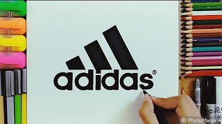 How to Draw the Adidas Logo - Rabia Drawing Art