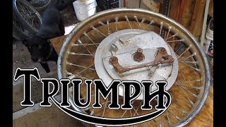 How to disassemble Triumph TLS Front Wheel and BONUS Parts Haul