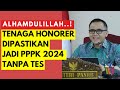 TENAGA HONORER DIPASTIKAN TANPA TES MENJADI PPPK 2024