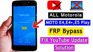 All Moto FRP Bypass 2023 | Fix YouTube Update | FRP Lock Remove/Google Account Unlock Without PC