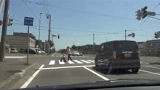 銭函運河線 → 下手稲通[ #小樽市 #札幌市 1080p 車載動画ドライブ]：小樽市道交点～環状通交点