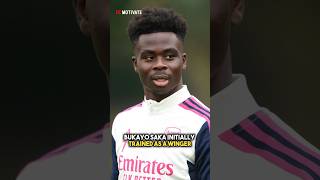 Bukayo Saka Made His Arsenal Debut As A Left Back 😳⚽️ #saka #football #shorts