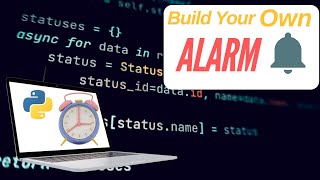 Build Alarm program using python || #programming #Alarm