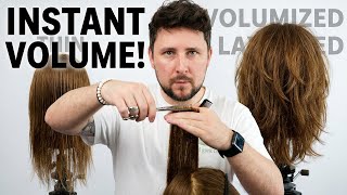 THIN HAIR? This Layered Cut Changes EVERYTHING