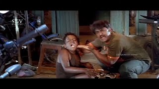 Komal Hits Bulli Comedy Scene | Cheluvina Chitthara Kannada Movie | Ganesh