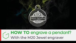 How to engrave on a pendant with M20 Jewel engraving machine?