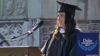 Elena Elliott, Duke University Commencement 2017 Student Speaker