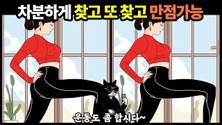 만점은 힘듭니다, 상위 5% -  다른그림찾기로 여러분의 두뇌를 테스트해 보세요 - 틀린그림찾기 두뇌 훈련 두뇌회전 치매예방