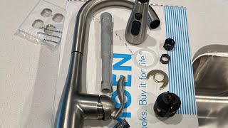 How to install a #Moen #Arbor #kitchen faucet.