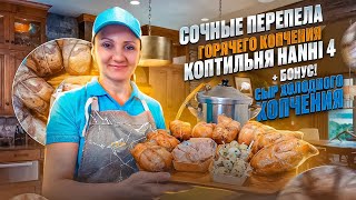 Сочные перепела горячего копчения рецепт коптильне / Сыр холодного копчения / Коптильня Hanhi 4