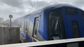 2021.10.11 桃園機場捷運 泰山貴和站 普通車進站 Taiwan Taoyuan Airport MRT Taishan Guihe Station (A6) Commuter Train