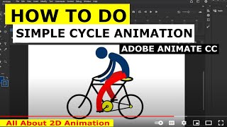 How to create simple cycle Animation _ Bicycle_Cycling_ with Adobe animate CC