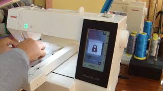 #4 Вышивальная машина JANOME MC 500E. Пробная вышивка.