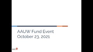 AAUW 2021 Fund Event 10-23-21
