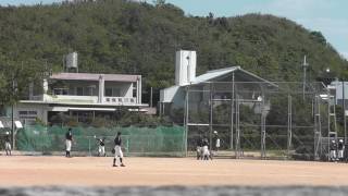 00298　東風平中野球部　20170402　南星戦　仲座　アウトコース低めを　センターオーバーへ