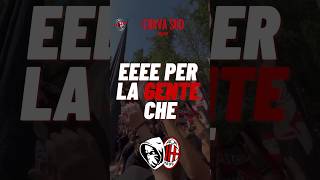 NUOVO CORO CURVA SUD MILAN contro l'INTER [con TESTO] 📢🔴⚫ | #Shorts