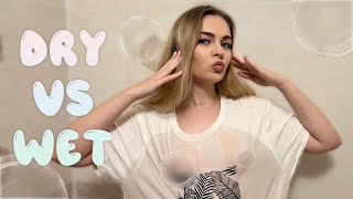 2024 Transparent Clothes Haul Dry vs Wet | Try on Haul with Maryana