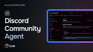 How to Build a Discord Community Agent with Lua