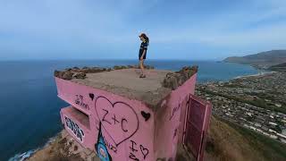 Pink Pillbox, Maili Pillbox hike Oahu Hawaii