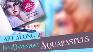 Pearl | Jane Davenport Aquapastels | Prismacolor Colored Pencils