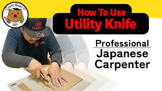 【Utility knife】How to use utility knife, The basics on utility knife